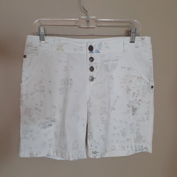 Maryley Distressed Shorts - Picture 1 of 16